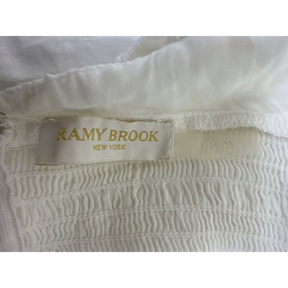 Ramy Brook White Maxi Dress w/Pleated Bodice Size S - Picture 8 of 10